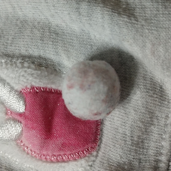 2/$15 Bunny Baby Girl Sweatshirt Size 12 Months - Picture 3 of 6
